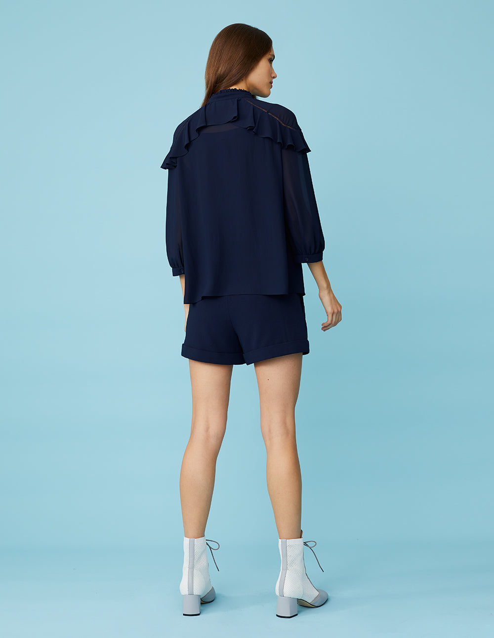 BORA AKSU Inserted Seam Roll-Up Shorts