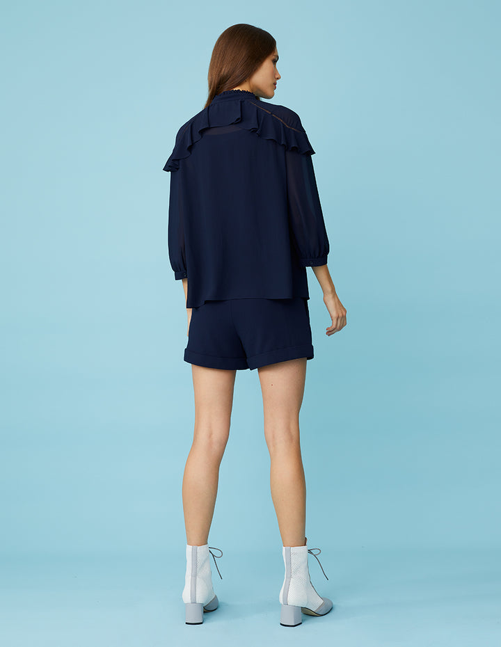 BORA AKSU Inserted Seam Roll-Up Shorts