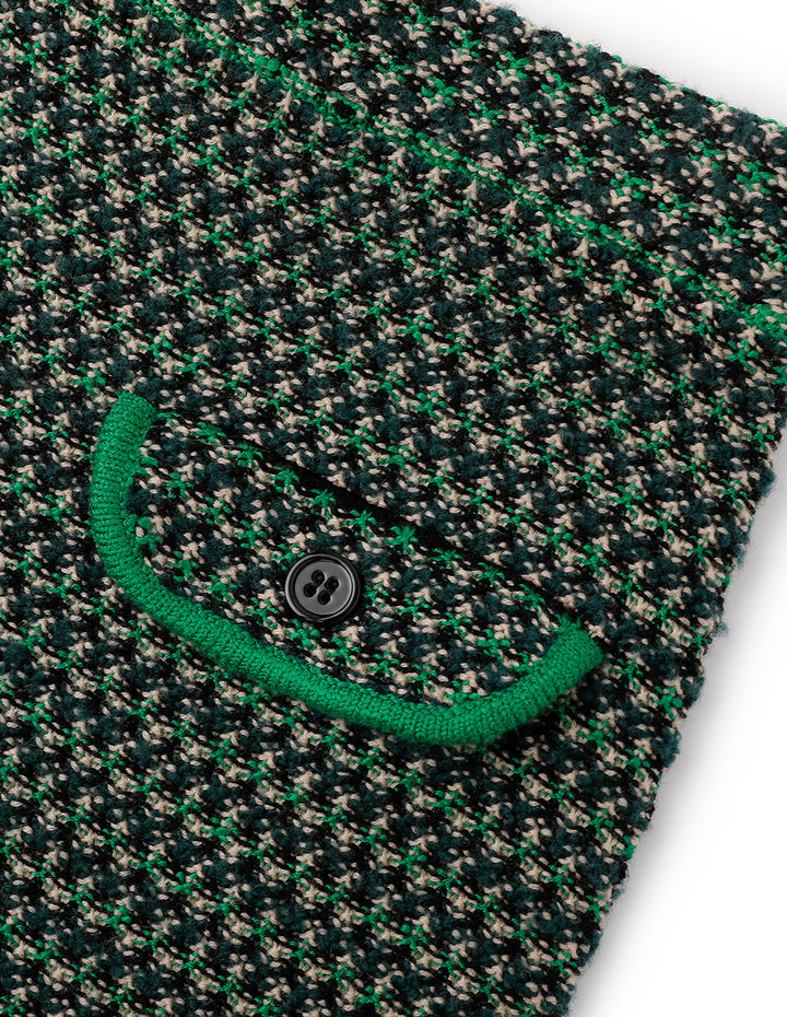 BORA AKSU French Melange Tweed Knitted Skirt