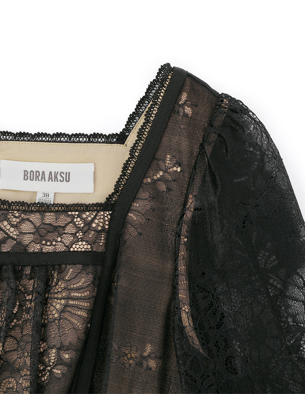 BORA AKSU French Lace Square Neck Dress