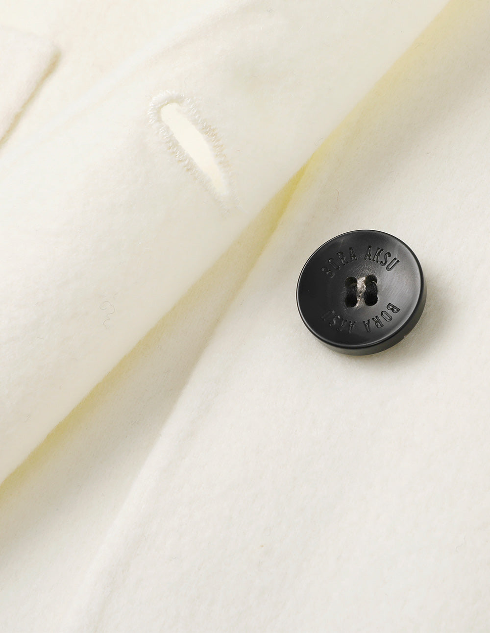 BORA AKSU French Elegant Mulberry Silk Blended Wool Coat