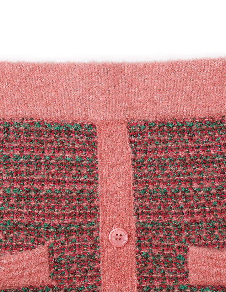 BORA AKSU Mixed Colors Faux Tweed Knitted Skirt