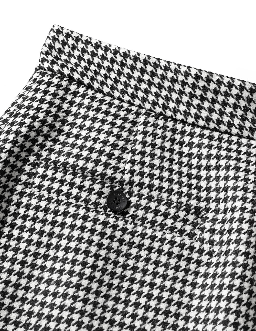 BORA AKSU Wool Houndstooth Versatile A-Sharp Skirt