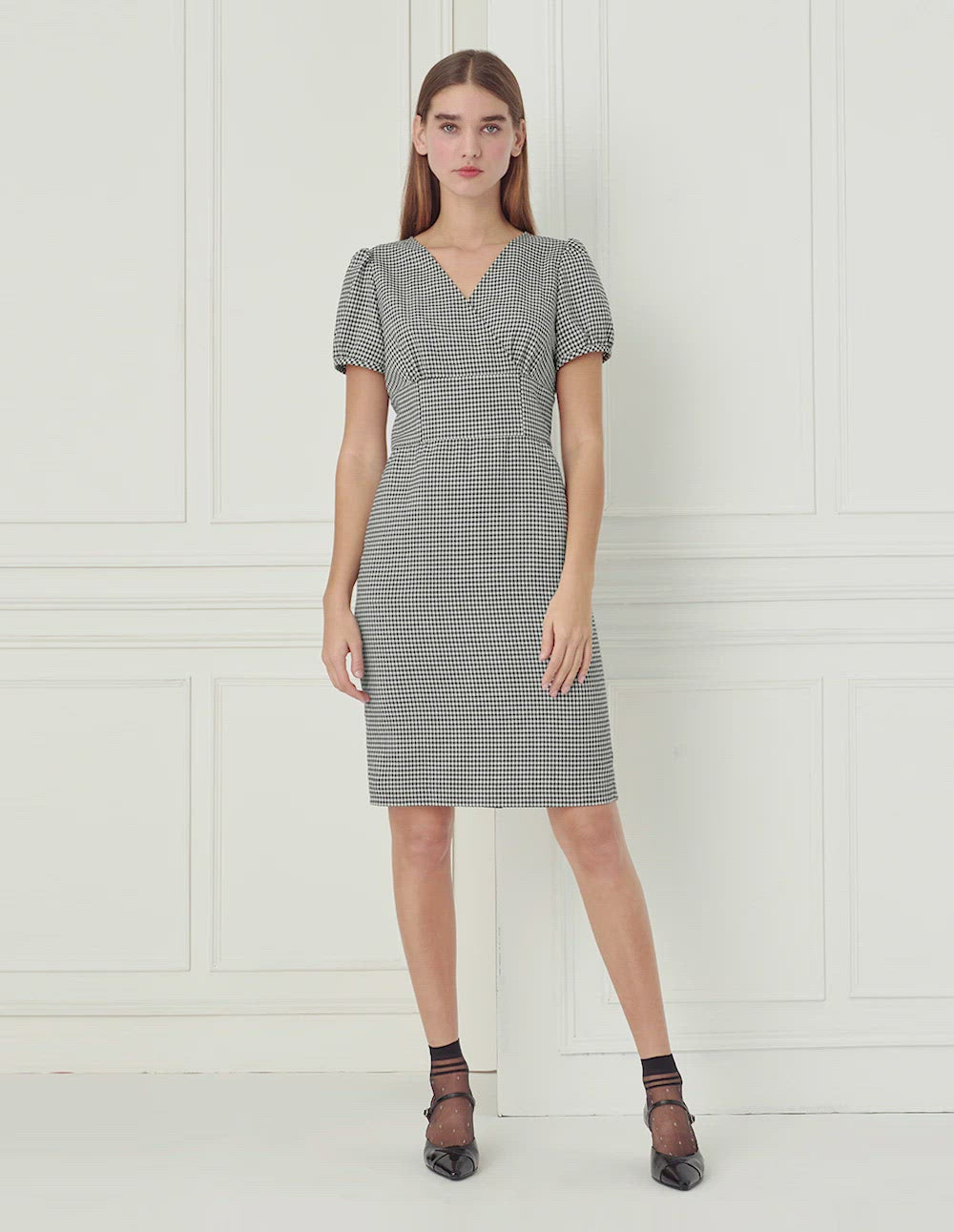 BORA AKSU Black White Colourblock Dress