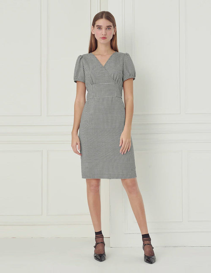 BORA AKSU Black White Colourblock Dress