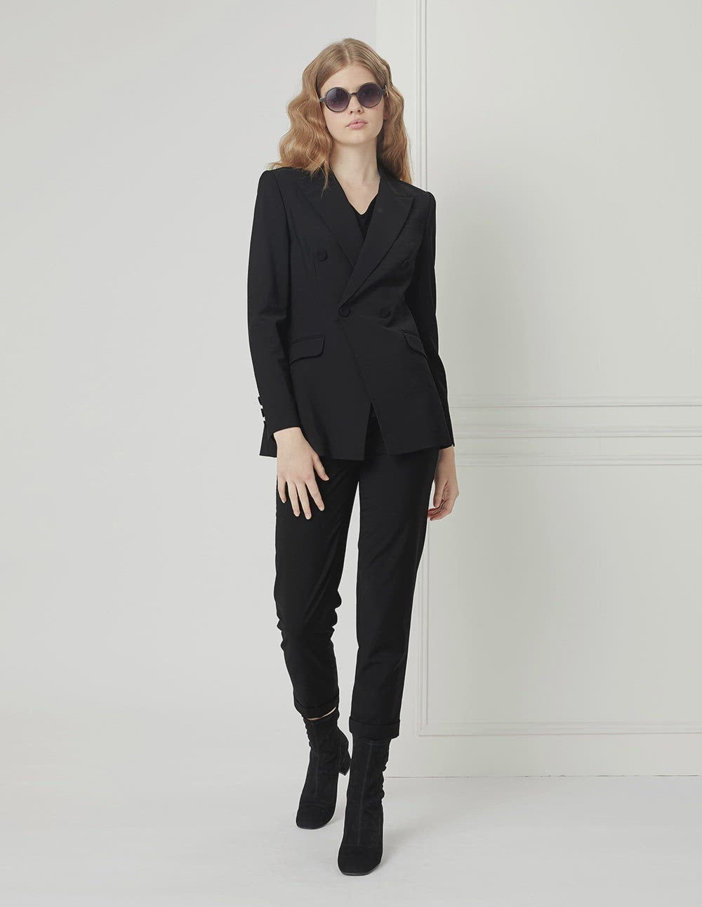 BORA AKSU BLACK HIGH-WAISTED SKINNY PANTS